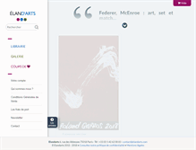 Tablet Screenshot of elandarts.com
